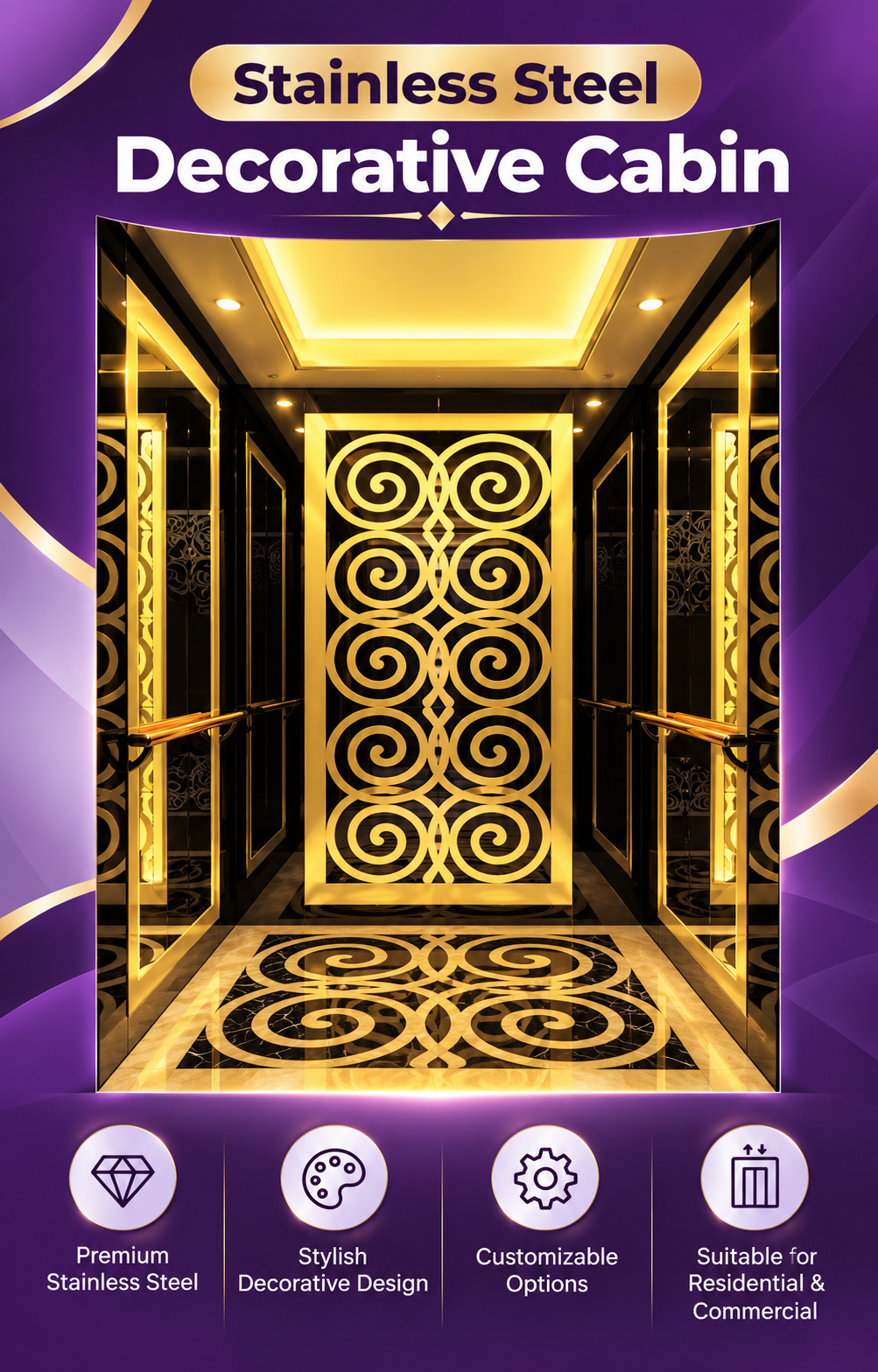 Stainless Steel Decorative Cabin